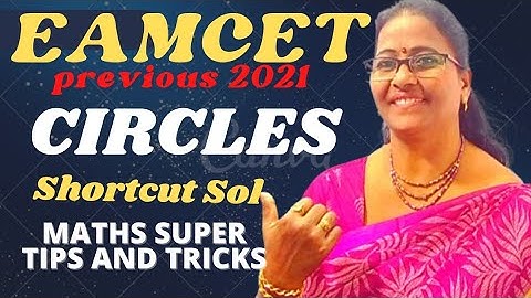 AP Prev. EAMCET-2021 Clrcles-2 Shortcut Sol. Direct from Final Papers MATHS SUPER TIPS AND TRICKS