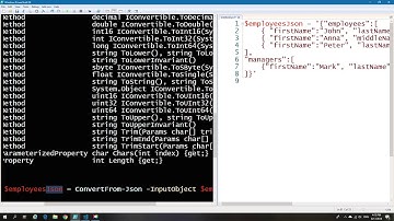 Powershell JSON tables