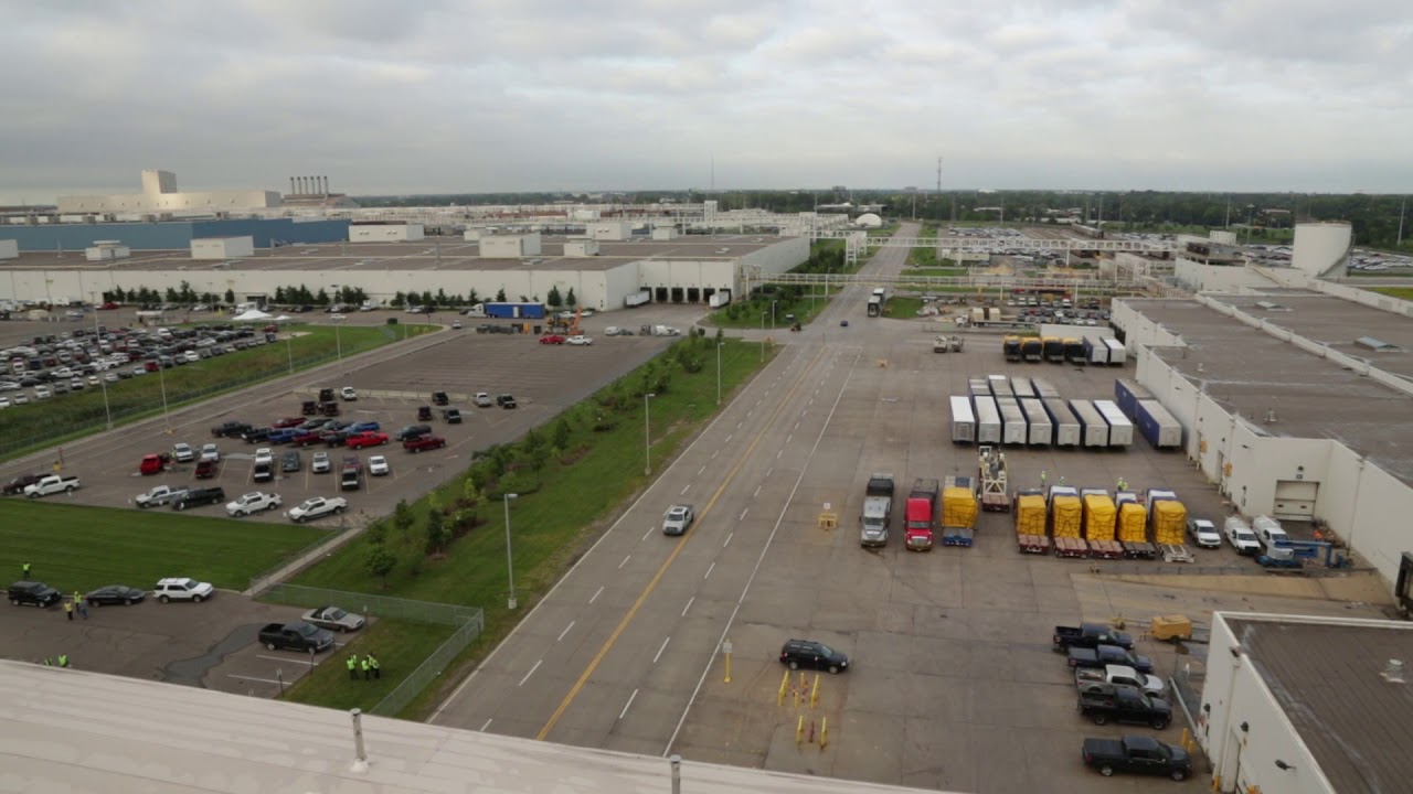 Aerial view of Ford's historic Rouge complex YouTube