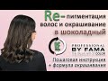 Репигментация волос и окрашивание в шоколадный на BY FAMA || Пошаговая инструкция + формула