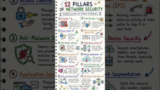 12 Pillars of Network Security #cybersecurity