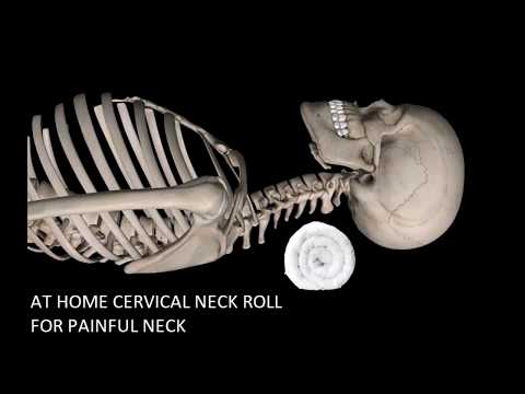 At home cervical roll for sore neck