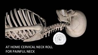 At home cervical roll for sore neck