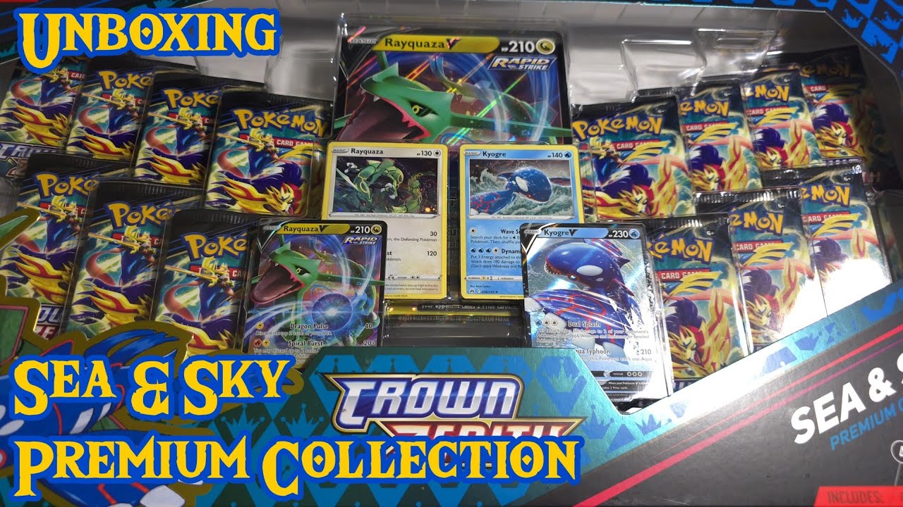 sam's club pokemon cards crown zenith Sea & Sky Premium Collection Sam's Club Exclusive: Crown Zenith