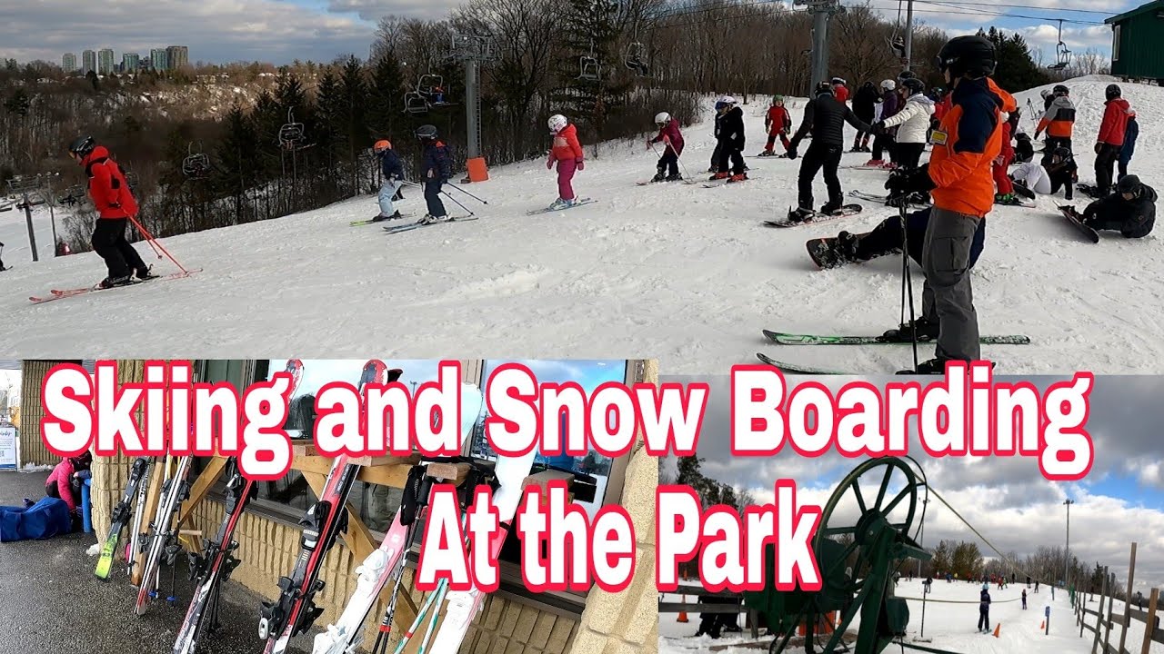 Skiing and Snow Boarding at Earl Bales Park YouTube