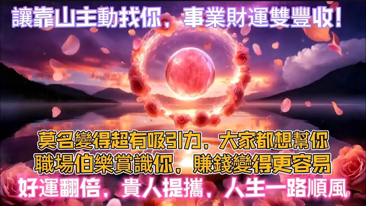讓靠山主動找你，事業財運雙豐收！｜莫名變得超有吸引力，大家都想幫你｜職場伯樂賞識你，賺錢變得更容易｜好運翻倍，貴人提攜，人生一路順風｜吸引力法則調頻能量音樂
