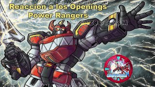 Reacción Openings POWER RANGERS