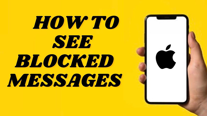 How to see text from blocked numbers on iphone