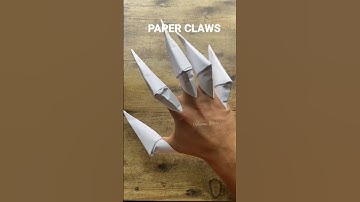 PAPER WOLF CLAWS ORIGAMI | EASY WOLVERINE ORIGAMI TUTORIAL | DIY PAPER CLAWS ORIGAMI INSTRUCTIONS