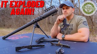 My 50 Cal Exploded...again !!! (Recreating My Accident)