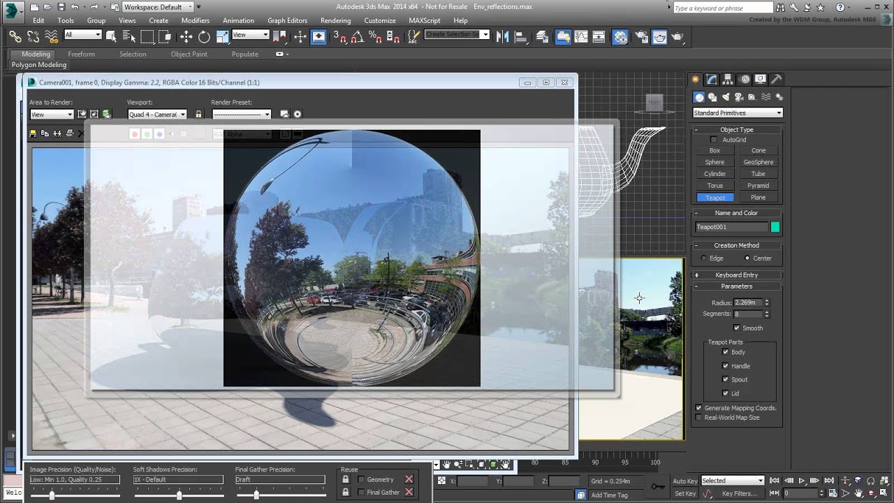 3ds Max Matching The Environment Part 5 Environment Reflections Youtube