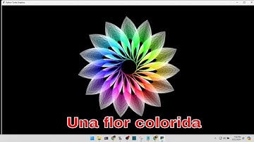 ¡Crea arte con Python Turtle 01: Una flor colorida!