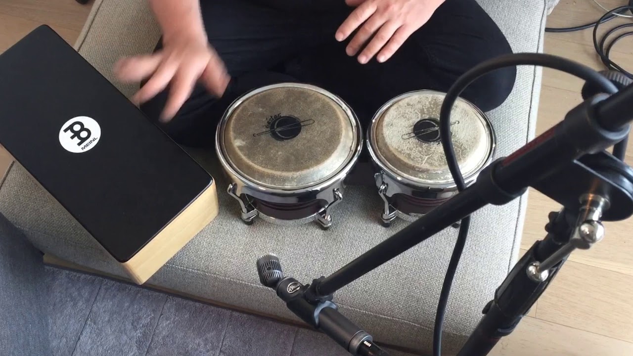 Eastar Bongos Meinl Bongo Cajon Blue Hummingbird Mic Test 3 YouTube