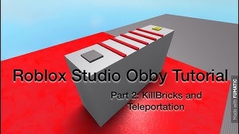 Roblox Studio Obby Tutorial Part 2