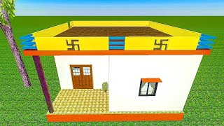 village Home design - simple home design plan - Ghar ka naksha | village house design india