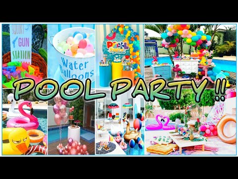 POOL PARTY!! Celebration Decor Ideas