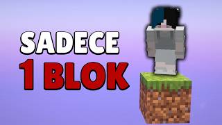 Minecraft Hardcore'da Sadece 1 Blok İle 100 GÜN!