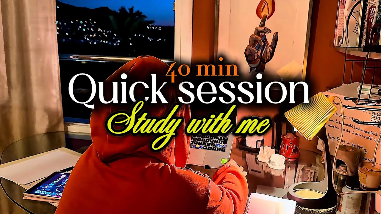 Study with me | Quick session 40 min | study lofi - YouTube