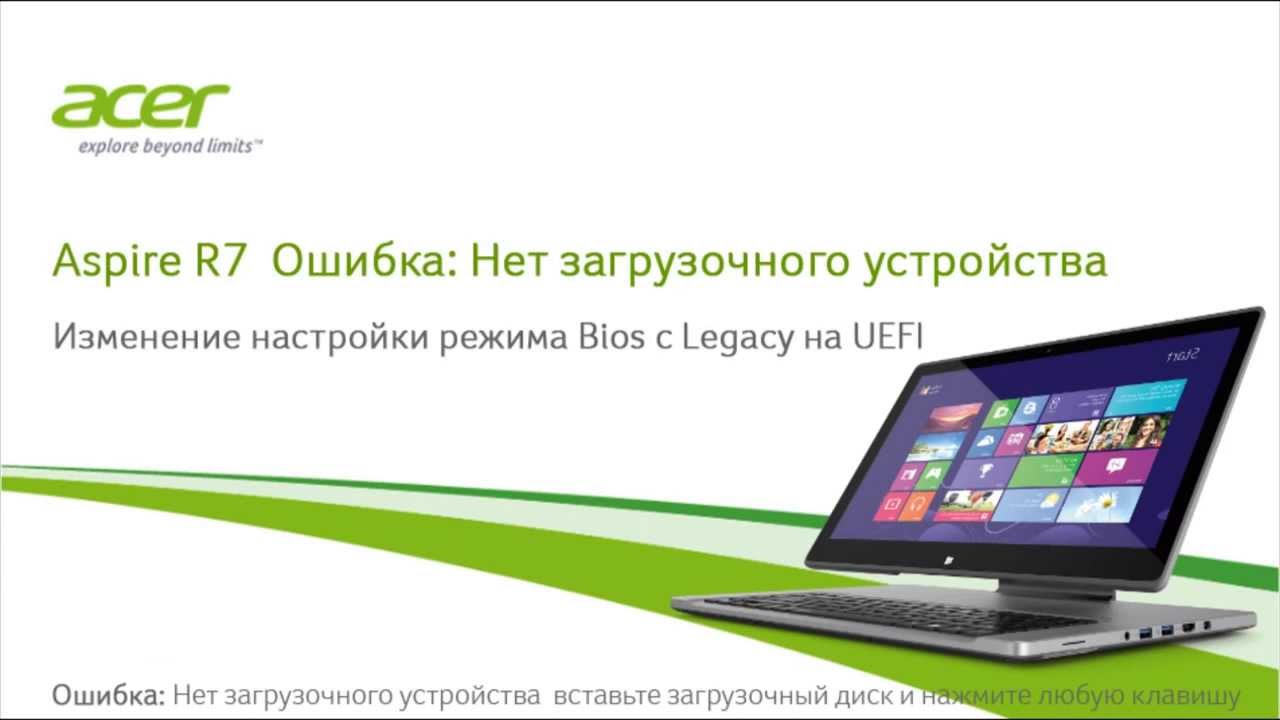 support groups near me Aspire R7 Ошибка: Нет загрузочного устройства