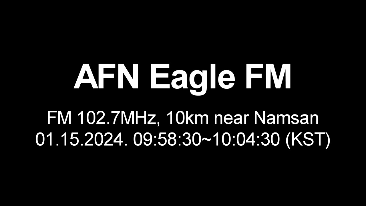 AFN Korea Eagle FM / January 14, 2024