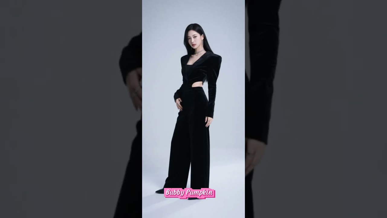 Ai LookBook 4K | Ai models | Ai Korean Models Black outfit #ai #blackoutfit #blackpink #koreanmodels