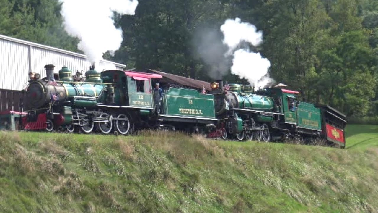 Tweetsie Railroad Heritage Weekend double header view from the parking lot