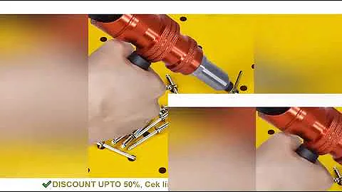 Upgrade Electric Rivet Gun 2.4mm-4.8mm Riveting Adapter Insert Cordless Drill Aluminum Rivet Nut Riv