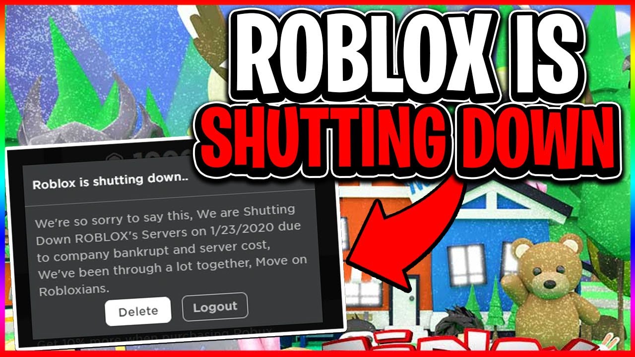 ROBLOX SHUTTING DOWN??.. this is why It'll be down by March 2022