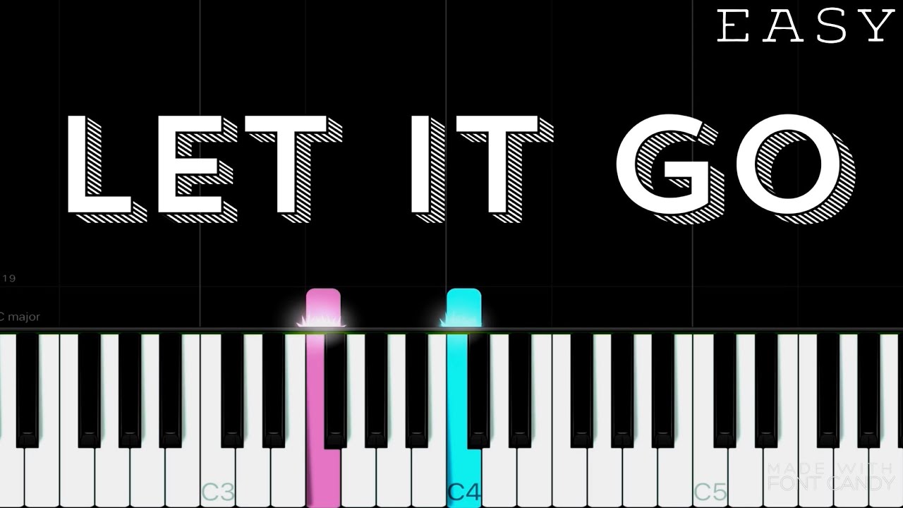 Let It Go Frozen  EASY Piano Tutorial