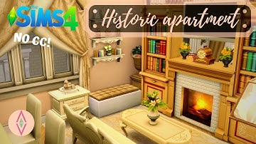 HISTORIC APARTMENT ⚜️ (NO CC) - SIMS 4 SPEED BUILD & SLOW MOTION - THINK LIKE A SIM