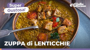 ZUPPA di LENTICCHIE, facilissima e super saporita! Da gustare con i crostini! 😋🍲🥄