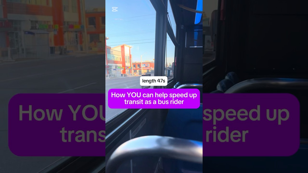 How to Speed Up the Buses (as a Rider) (