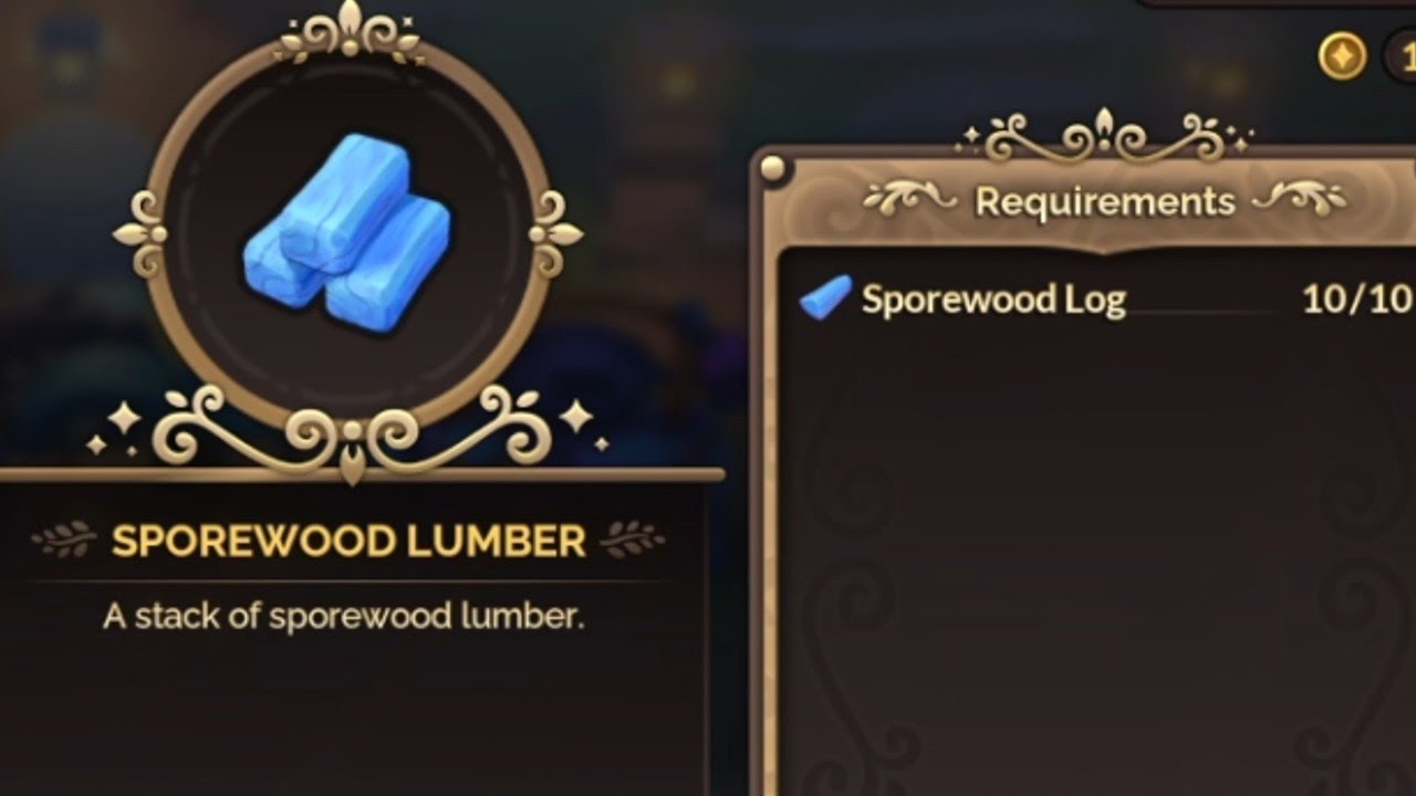 How to Make Sporewood Lumber in Fae Farm