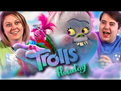 TROLLS HOLIDAY (2017) SPECIAL REACTION! | First Time Watching!