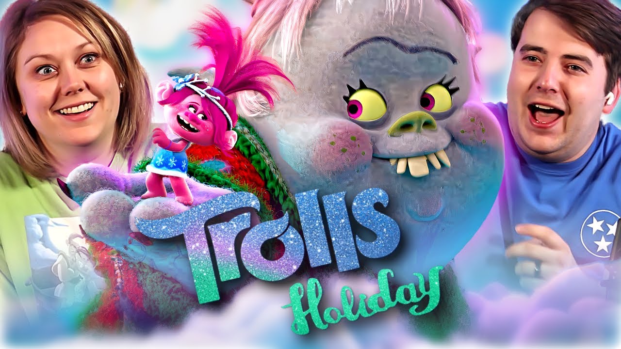 TROLLS HOLIDAY (2017) SPECIAL REACTION! | First Time Watching! - YouTube
