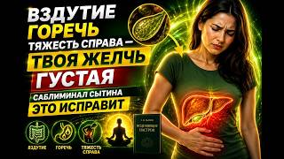 Вздутие, горечь, тяжесть справа — твоя желчь густая. Саблиминал Сытина это исправит