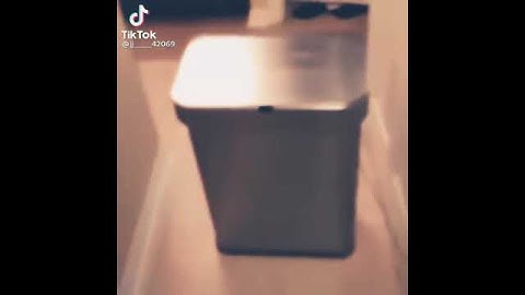 Man gets sucked into a garbage can