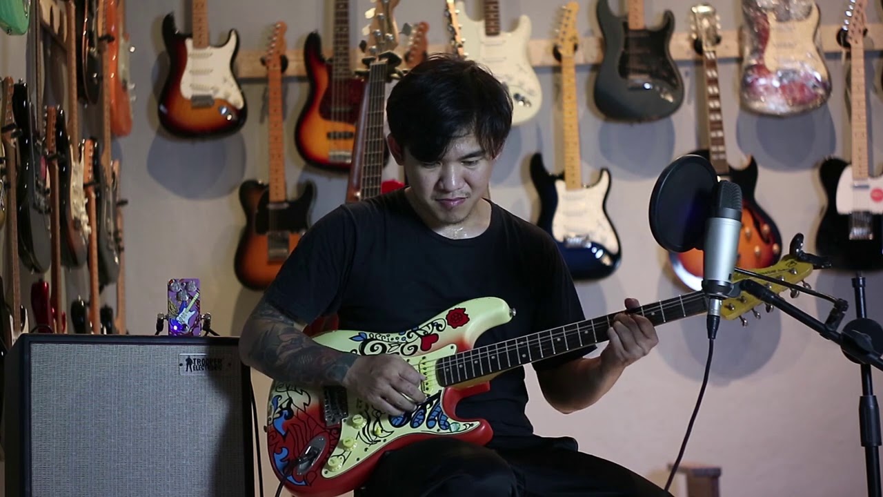 REVIEW VINTAGE GUITAR THOMAS BLUG SUMMER LOVE WITH ALP CUSTOM PEDAL / DS GEAR OVERDRIVE