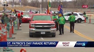 St. Patrick's Day Parade returns to Des Moines after 2-year absence