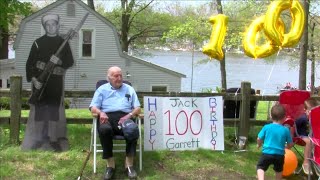 WWII veteran celebrates his 100th birthday with a drive through parade