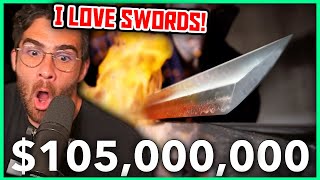 How the Most Expensive Swords in the World Are Made | Hasanabi Reacts to Veritasium