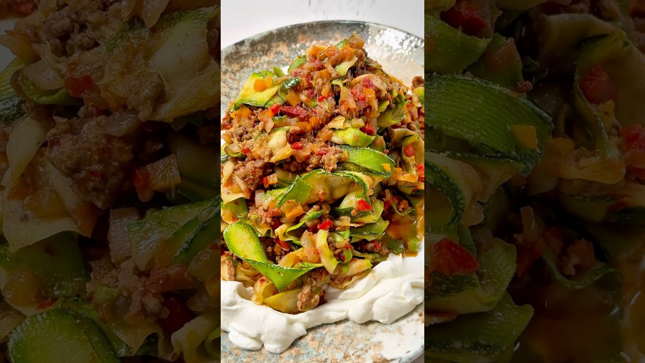 Kabak Bolognese Tarifi 🍝 Çok Hafif ve Müthiş Lezzetli