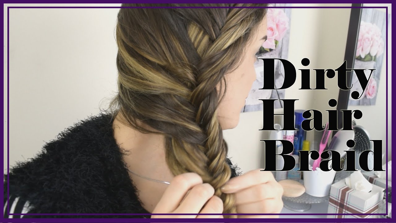 How to do a side fishtail braid, perfect for second day hair! - YouTube