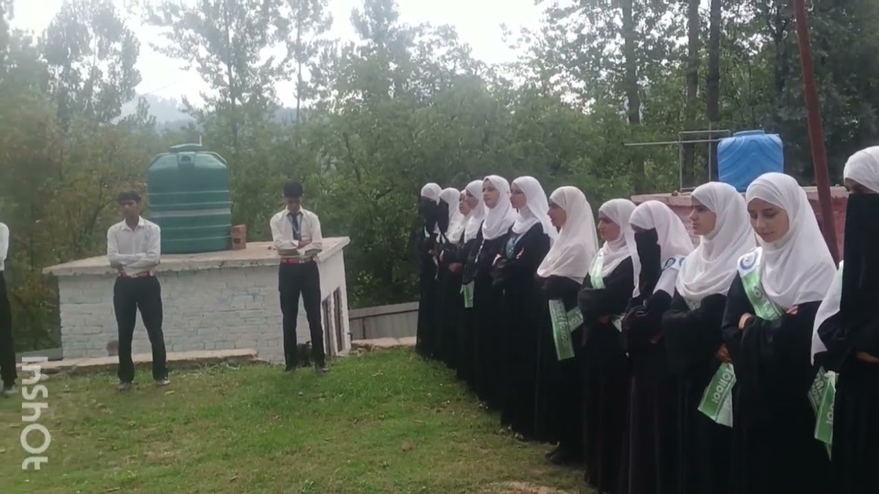 Morning assembly at HSS Rampora