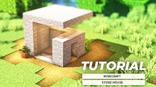 Minecraft マイクラ建築塾 02 石で作れるモダンな家 山椒はこつぶでも