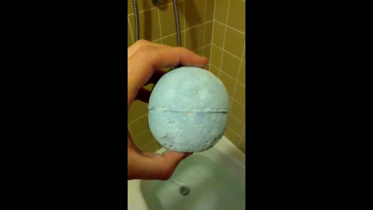 The soap bomb being tested in the bathtub YouTube