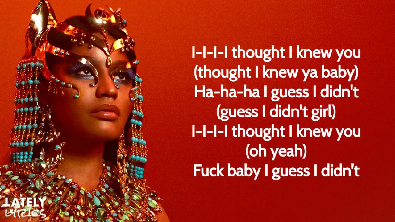 Nicki Minaj   Thought I Knew You ft  The Weeknd Lyrics 