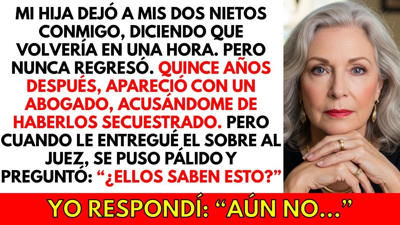 Mi hija me dejó con mis 2 nietos… ¡15 años después me acusó de secuestro   Pero cuando el ju