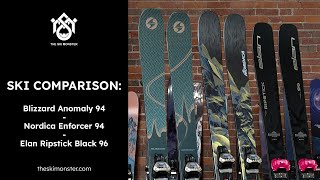 Ski Comparison: Blizzard Anomaly 94 vs. Nordica Enforcer 94 vs. Elan Ripstick 96 Black