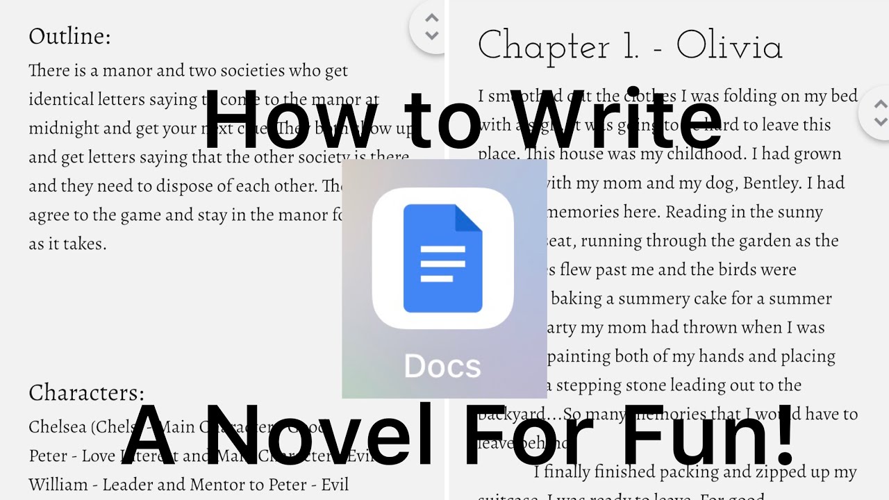 how to make a book review on google docs